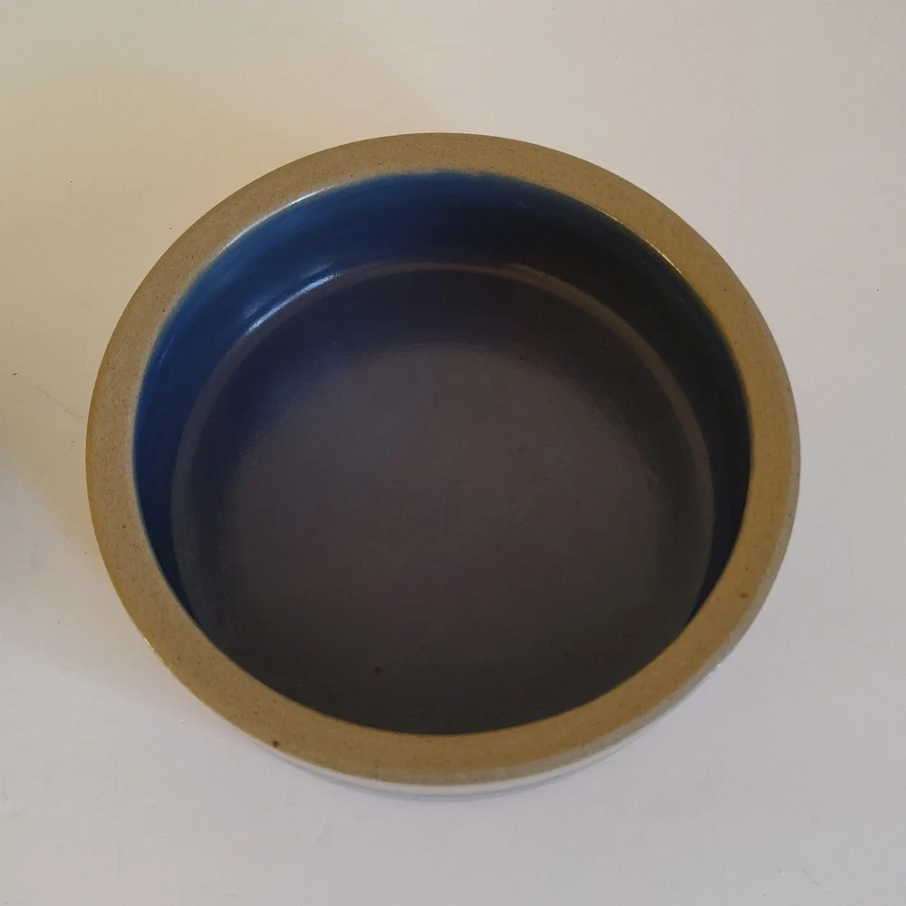 Bretby Pottery Stoneware Pet Bowls Large One Is 7.5x2.5 Small One Is 5.5x2.5